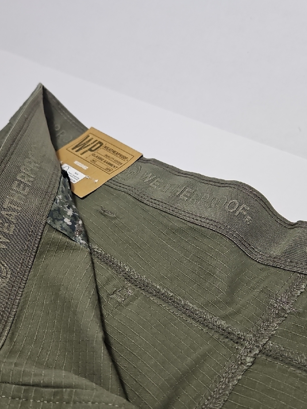Weatherproof Olive Ripstop Utility Shorts With Cargo Pocket Size 40W - Picture 3 of 14